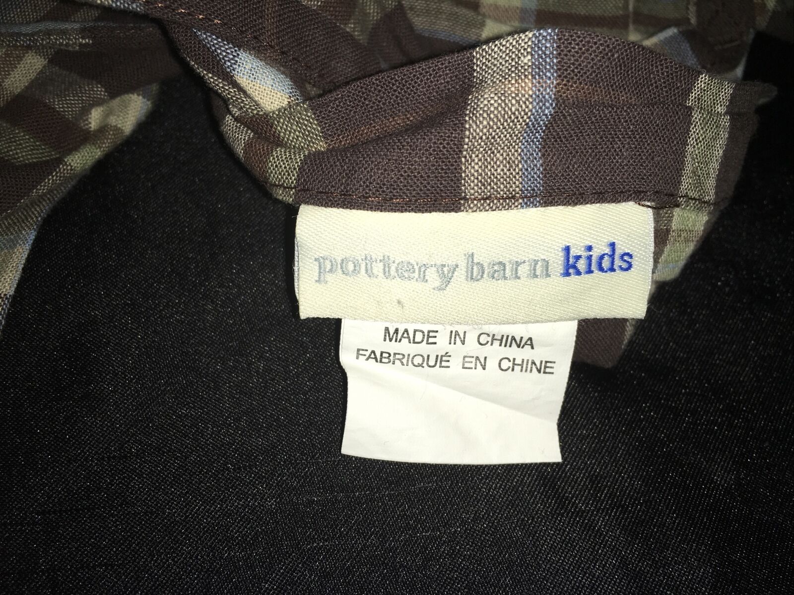 Pottery Barn Kids Madras Sham Standard Green 🦕 Dinosaur Tree Dino Brown Plaid - Fresh Stock Dated December 2025