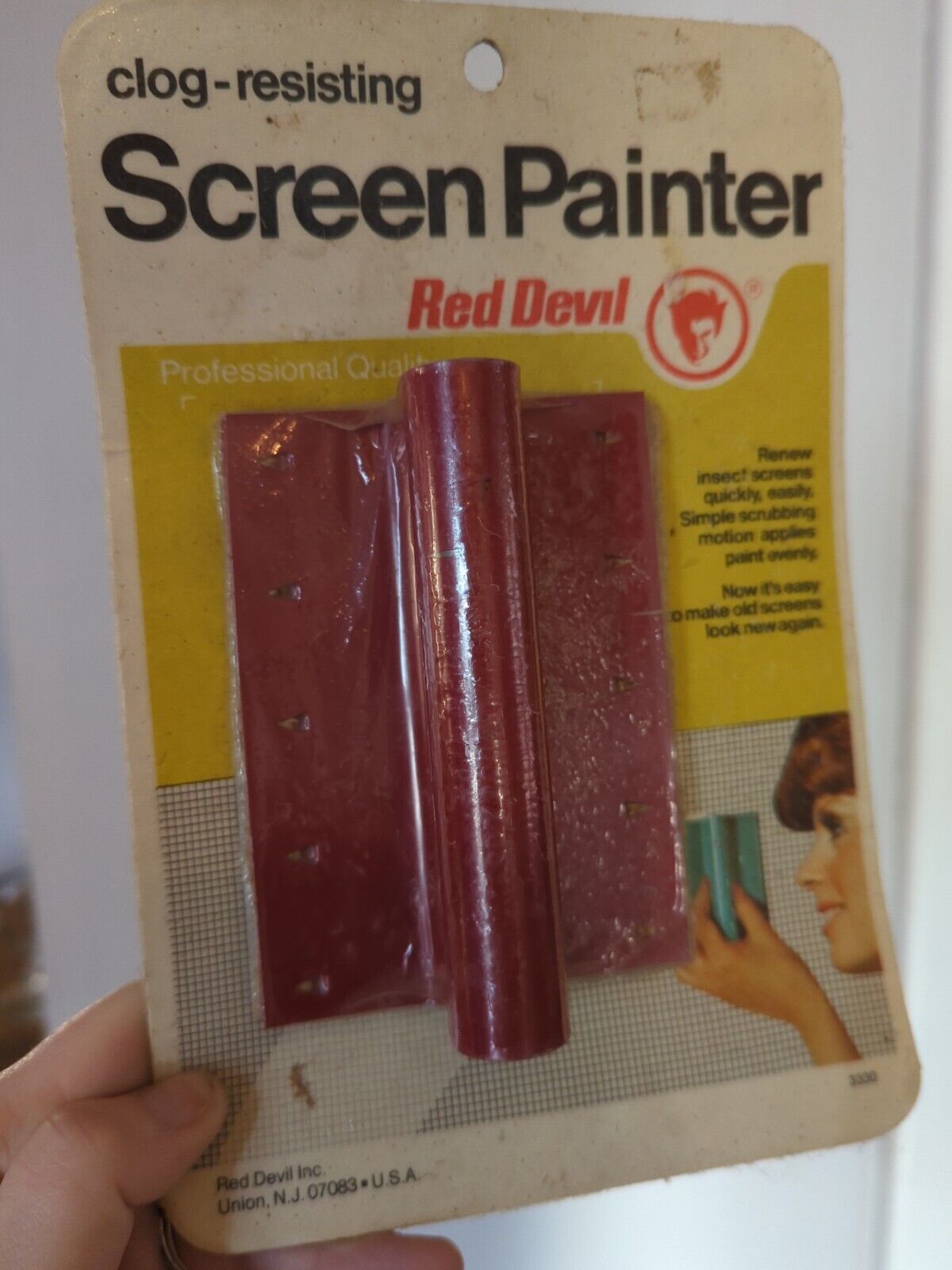 Vintage NIB Red Devil Clog Resistant Screen Painter Tool - Fresh Stock Dated February 2026