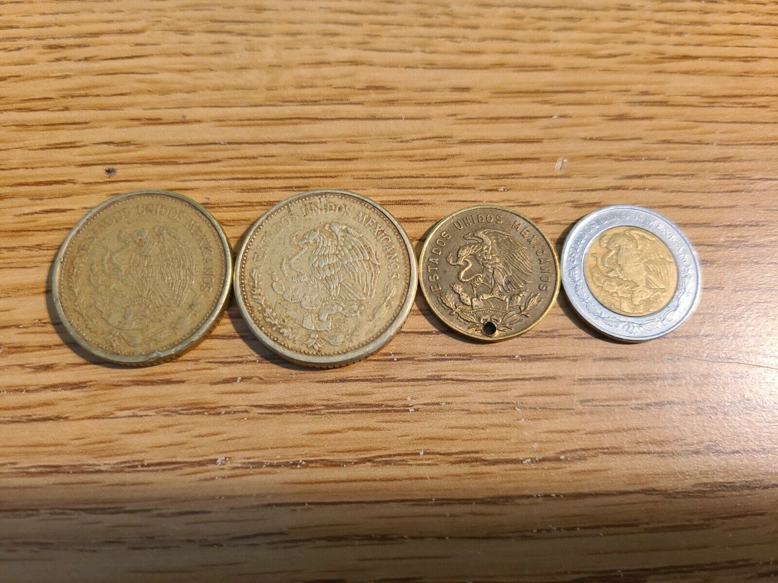 1961 DOMINICAN REPUBLIC Silver 25 Centavos and 4 Mexican Coins - Fresh Stock Dated February 2026