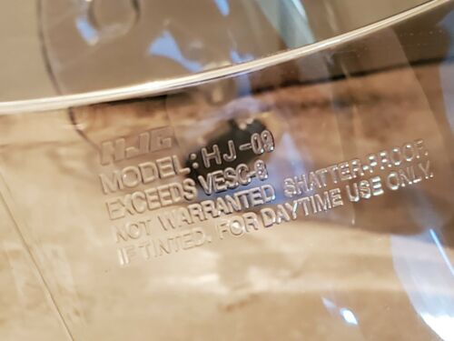 HJC HJ-09  Face Helmet Shield Lt. Gold - Fresh Stock Dated February 2026