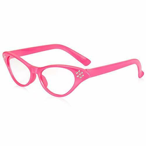 6 Pairs Cat Eye Glasses Costume Cat eye Sunglasses with Rhinestones For 50's - Fresh Stock Dated February 2026