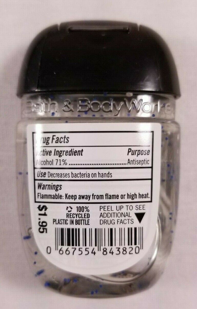 NEW Bath & Body Works UNSCENTED Anti-Bacterial Hand Gel 1 fl oz PocketBac 5-Pack - Fresh Stock Dated February 2026