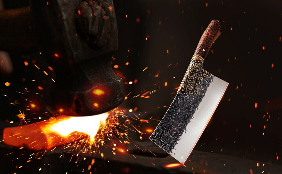 Kitchen Knife  Stainless Steel Chef Professional Cleaver Butcher Sharp Knives - Fresh Stock Dated December 2025