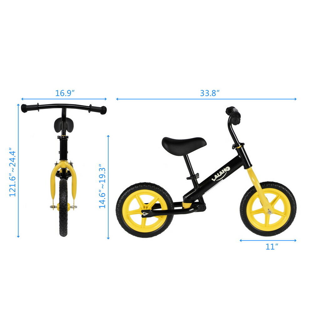 Kids Balance Ability Bike Height Adjustable Seat Training Bicycle Learning Ride - Fresh Stock Dated February 2026