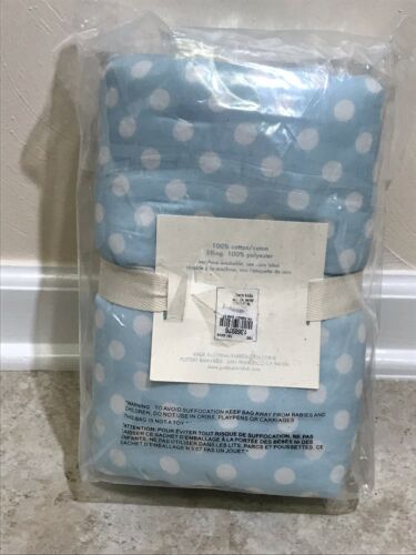 Pottery Barn Kids  BLUE POLKA DOT STANDARD QUILTED PILLOW SHAM NIP - Fresh Stock Dated December 2025
