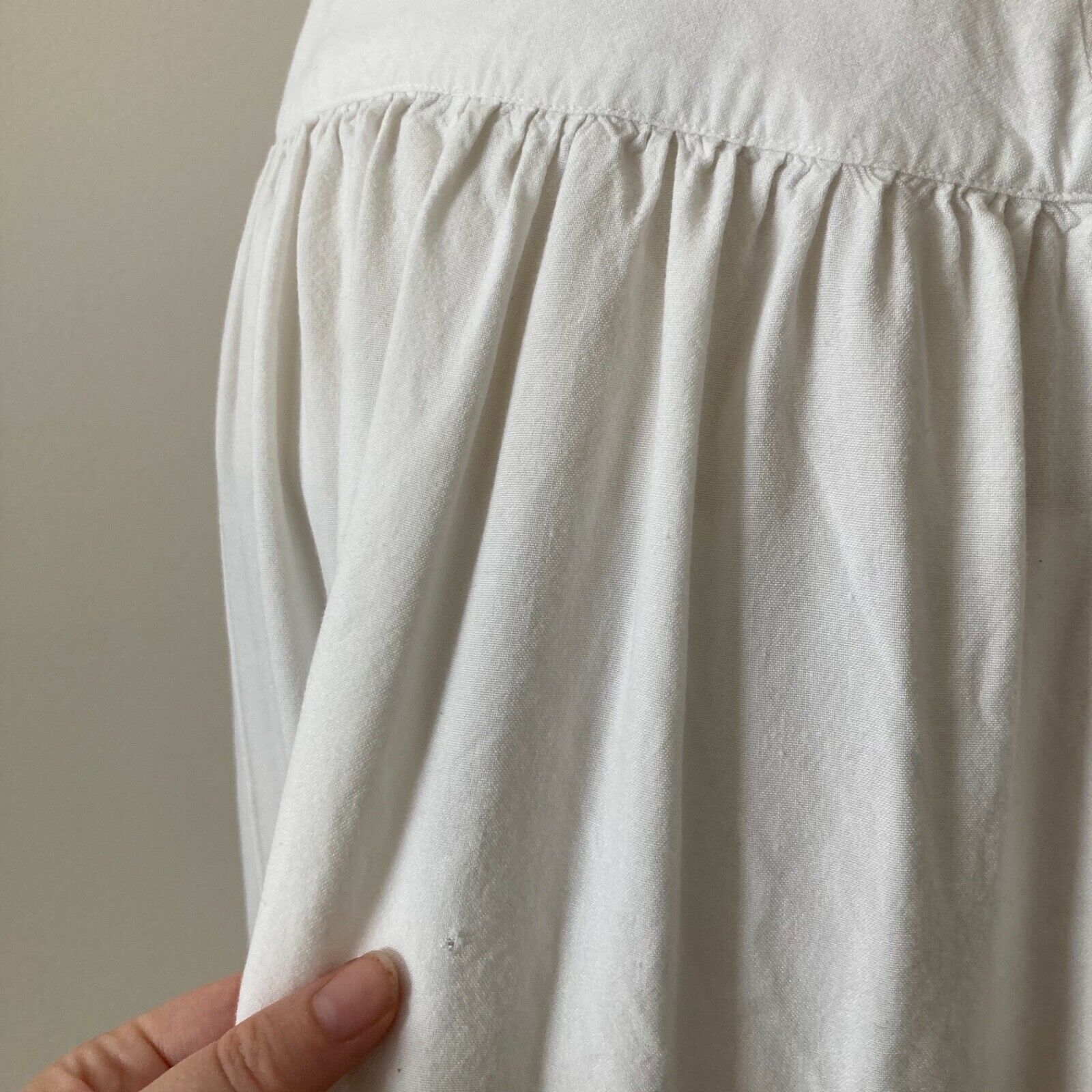 vtg Vintage French Connection white button up skirt high waisted vintage 80s 90s - Fresh Stock Dated March 2026
