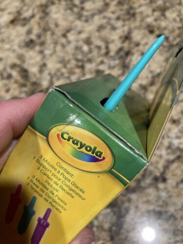 Crayola Freezer Pops Set Of (3) Crayon Icicle Popsicle Molds Multi Color **NEW** - Fresh Stock Dated December 2025