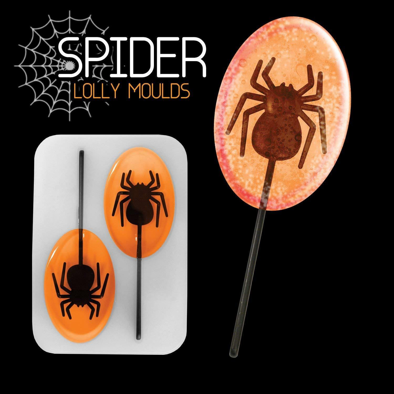 Halloween Spider Ice Lolly Pop Mould Popsicle Fun Novelty Kitchen TRIPLE PACK - Fresh Stock Dated December 2025