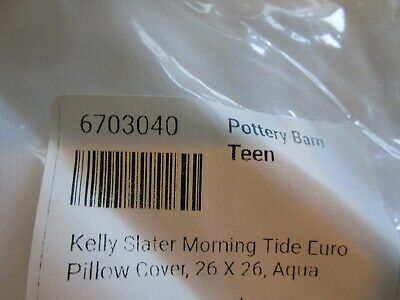 Pottery Barn Teen Kelly Slater pillow cover Morning Tide Euro 26 