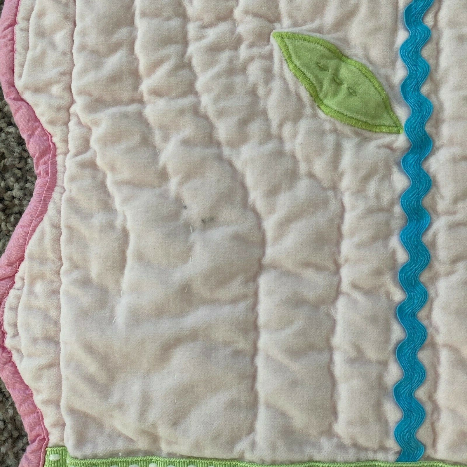 Pottery Barn Kids Girls STANDARD Quilted Pink Floral Pillow Sham - Fresh Stock Dated February 2026