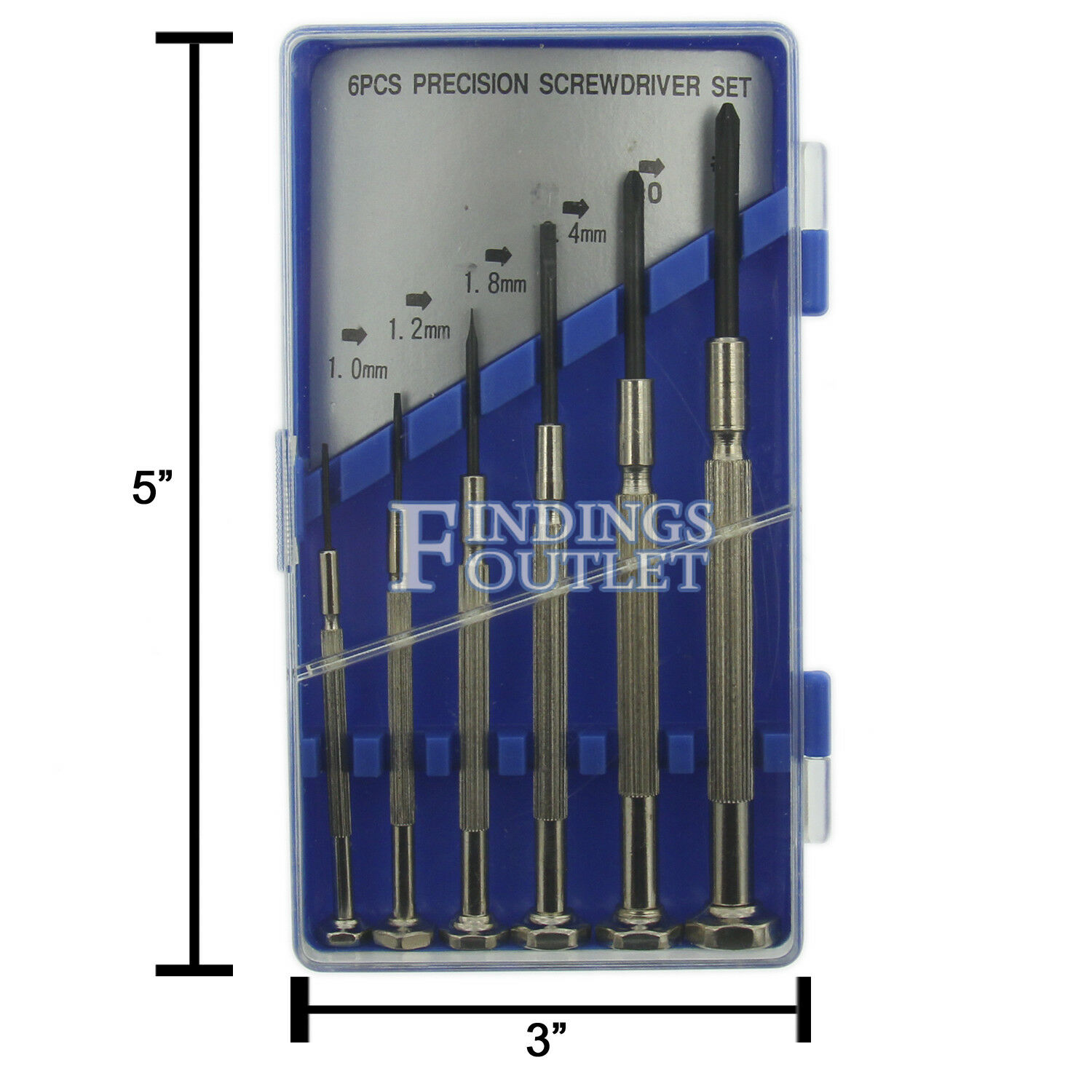 Screwdriver Set Precision 6pc Combo Straight Slotted Cross Phillips Head Driver - Fresh Stock Dated February 2026