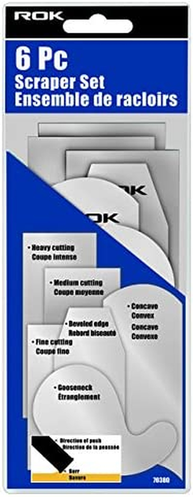 6 piece Cabinet Scraper Set for Woodworking - Fresh Stock Dated February 2026
