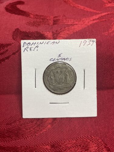 1939 Dominican Republic Five Centavos Coin - Fresh Stock Dated February 2026