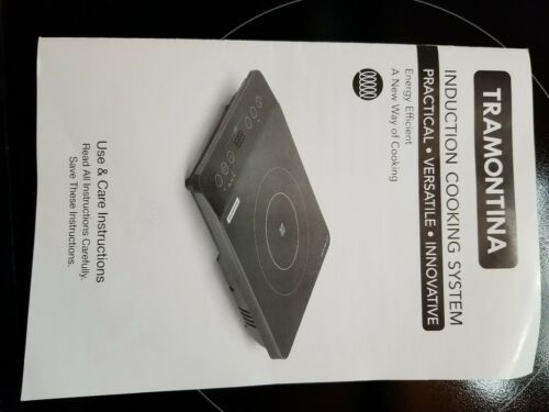Tramontina InductionCooktop Single Burner Countertop Model 81500/100.New No Box - Fresh Stock Dated December 2025