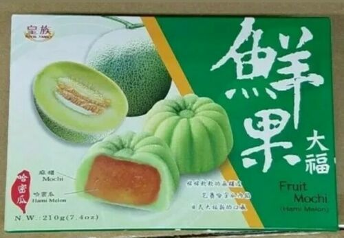 Royal Family Daifuk Japanese Dessert Fruit Mochi Rice Cake Hami Melon Flavor - Fresh Stock Dated December 2025