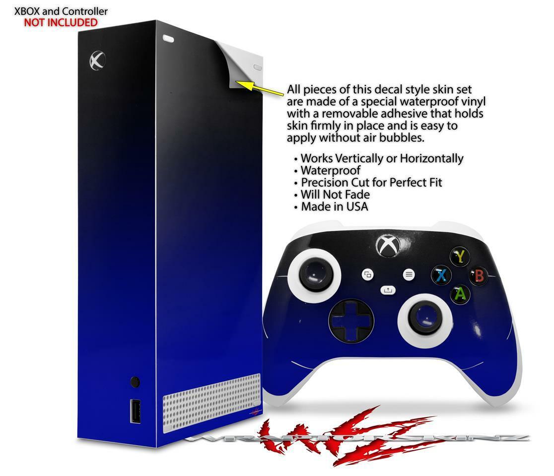 Skins XBOX Series S Console Controller Smooth Fades Blue Black - Fresh Stock Dated February 2026