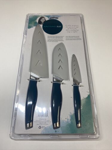 Rachael ray- Cutlery 3-piece knife set - teal - Fresh Stock Dated December 2025