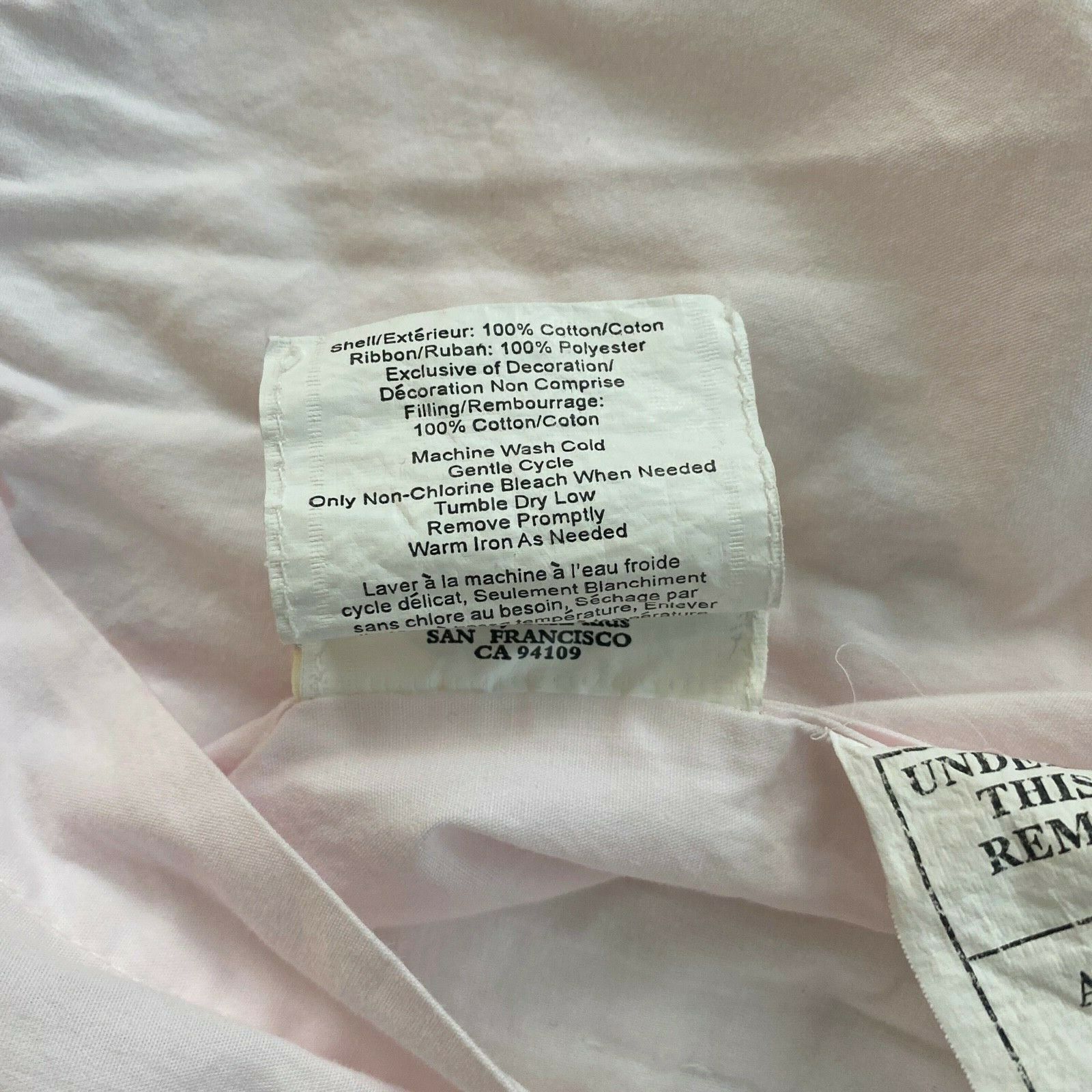 Pottery Barn Kids Girls STANDARD Quilted Pink Floral Pillow Sham - Fresh Stock Dated February 2026