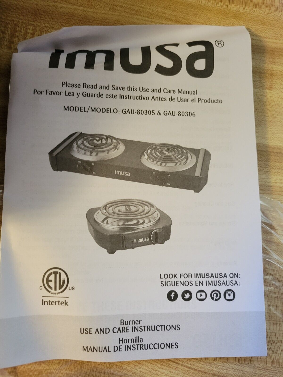 IMUSA Electric Single Burner Hot plate, NIB - Fresh Stock Dated February 2026