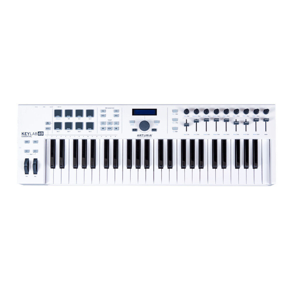 Arturia KeyLab 49 Keyboard Controller with Knox Stand,Pedal and USB Hub Bundle - Fresh Stock Dated February 2026
