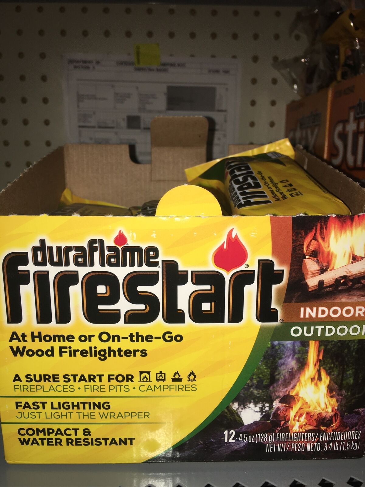 4 PACK || Duraflame Firestart Indoor Outdoor Fast&Easy Wood Firelighters 4.5 OZ - Fresh Stock Dated December 2025