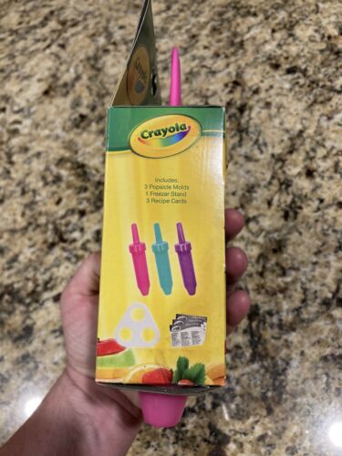 Crayola Freezer Pops Set Of (3) Crayon Icicle Popsicle Molds Multi Color **NEW** - Fresh Stock Dated December 2025