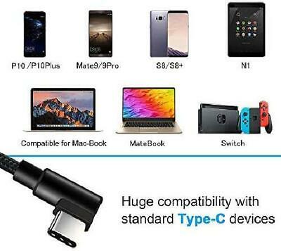 3 Pack aceyoon 1ft USB C 90 Degree Cable Braided Right Angle USB C 30cm L Type c - Fresh Stock Dated February 2026