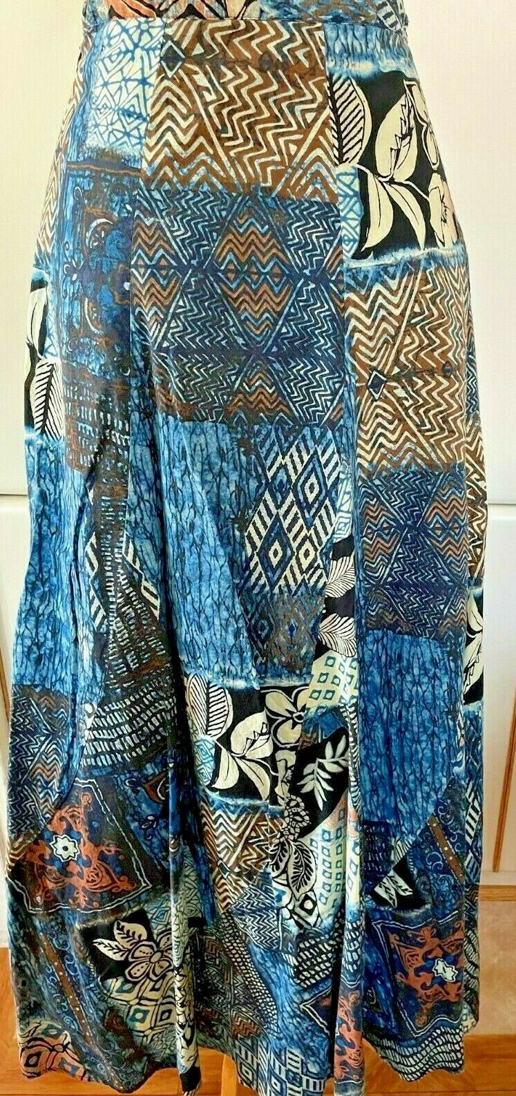 Vintage CHICO's Maxi Batik Design Skirt - Fresh Stock Dated February 2026