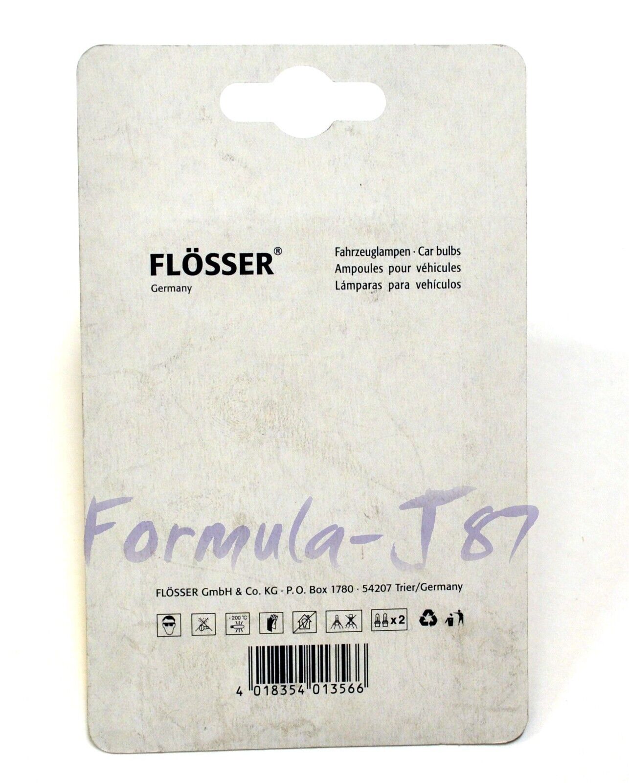 Flosser 7443 W21/5W 21/5W Two Bulbs Stop Brake Light Replacement Stock Fit Bike - Fresh Stock Dated February 2026
