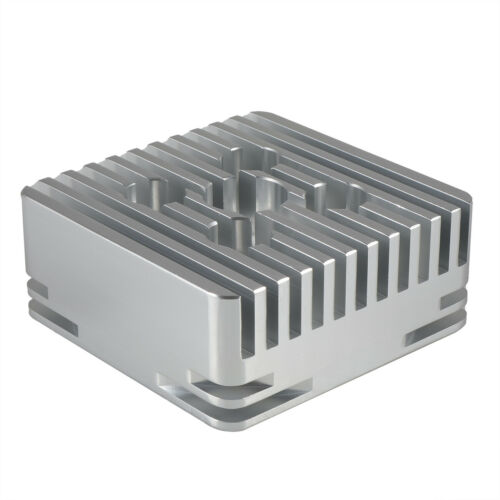 Silver Aluminum CNC Square Cylinder Head 66cc / 80cc Gas Motorized Bicycle - Fresh Stock Dated February 2026