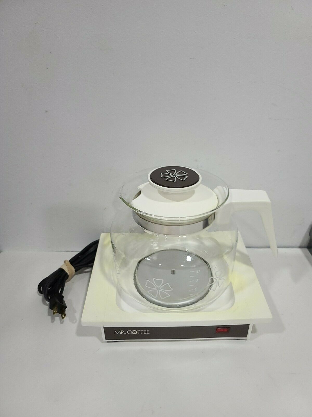Mr Coffee Model WD Carafe Hot Plate Warmer Mr. Coffee White TESTED WORKS GREAT - Fresh Stock Dated February 2026