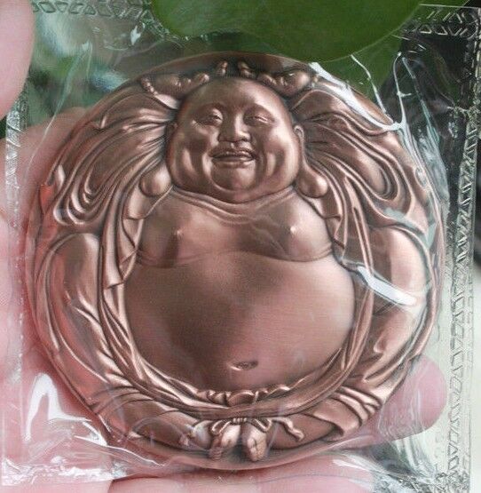 A Pair of China 80mm Medals (Brass & Copper) - Heaven-sent Fortune and Buddha - Fresh Stock Dated February 2026
