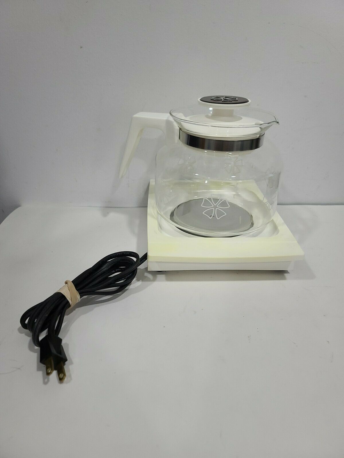 Mr Coffee Model WD Carafe Hot Plate Warmer Mr. Coffee White TESTED WORKS GREAT - Fresh Stock Dated February 2026
