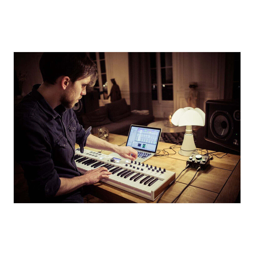 Arturia KeyLab 49 Keyboard Controller with Knox Stand,Pedal and USB Hub Bundle - Fresh Stock Dated February 2026