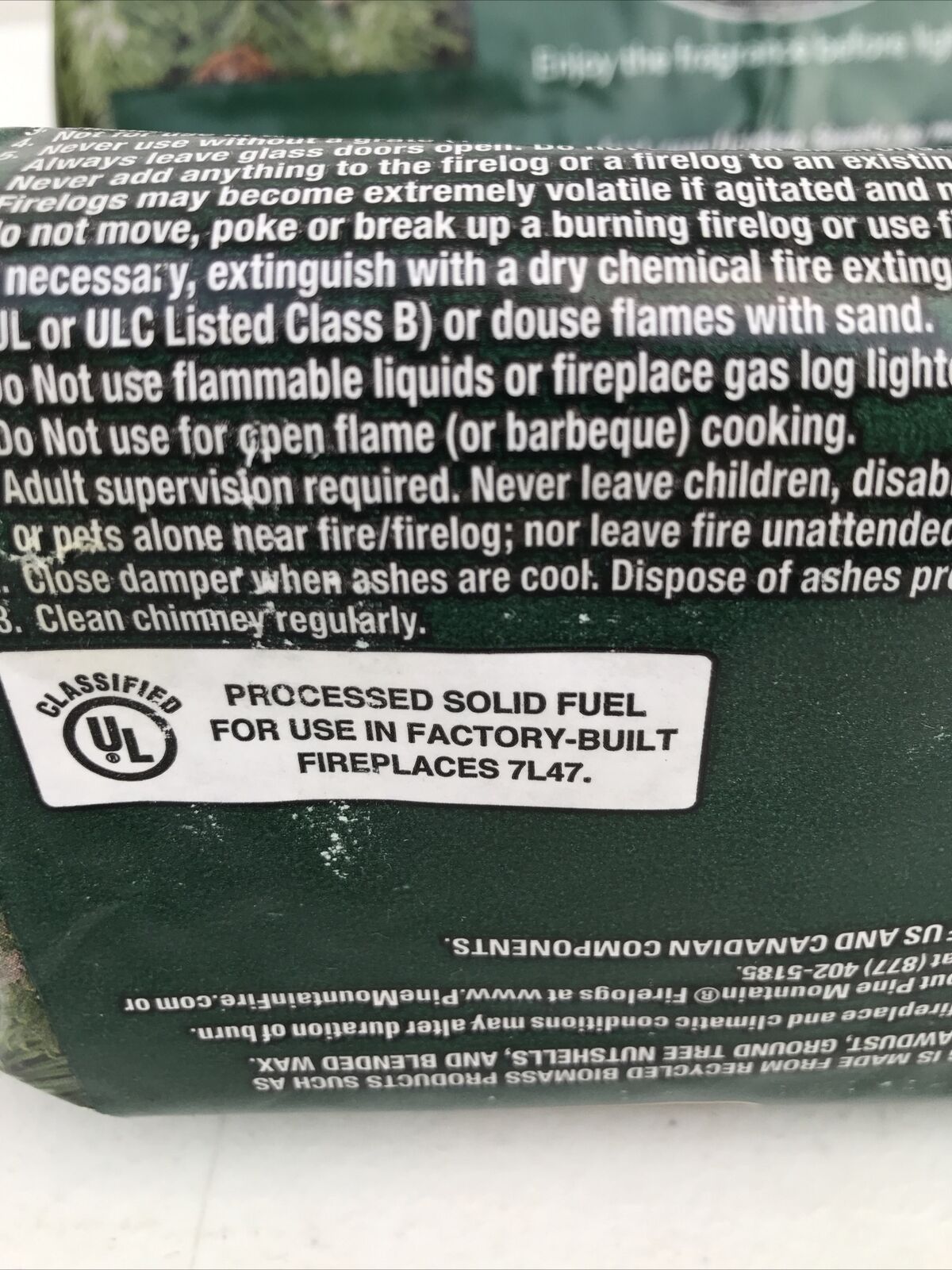 1- Yankee Candle Balsam & Cedar Firelog Fragrance Scented Fire Log 3 Hour Burn - Fresh Stock Dated December 2025
