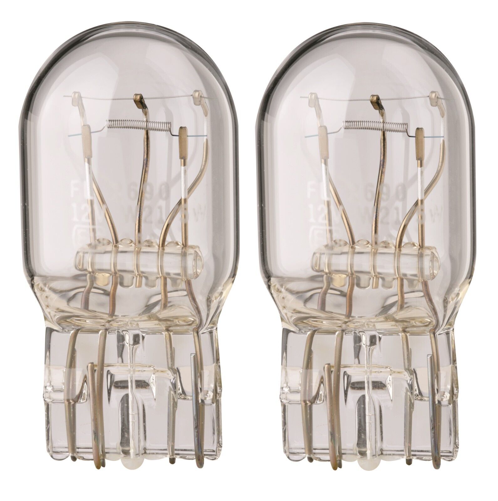 Flosser 7443 W21/5W 21/5W Two Bulbs Stop Brake Light Replacement Stock Fit Bike - Fresh Stock Dated February 2026