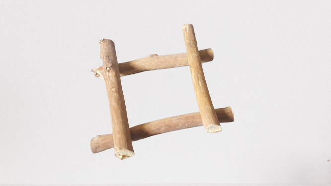 Cinnamon wood(four pieces) as firewood in chimneys camps and outdoors for fire - Fresh Stock Dated February 2026