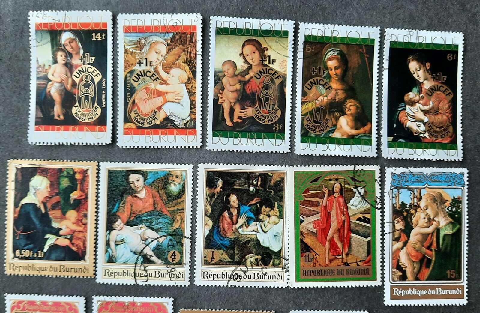 61 Burundi stamps, 1960's on up, Olympics, partial sets, CTO gummed backs - Fresh Stock Dated January 2026