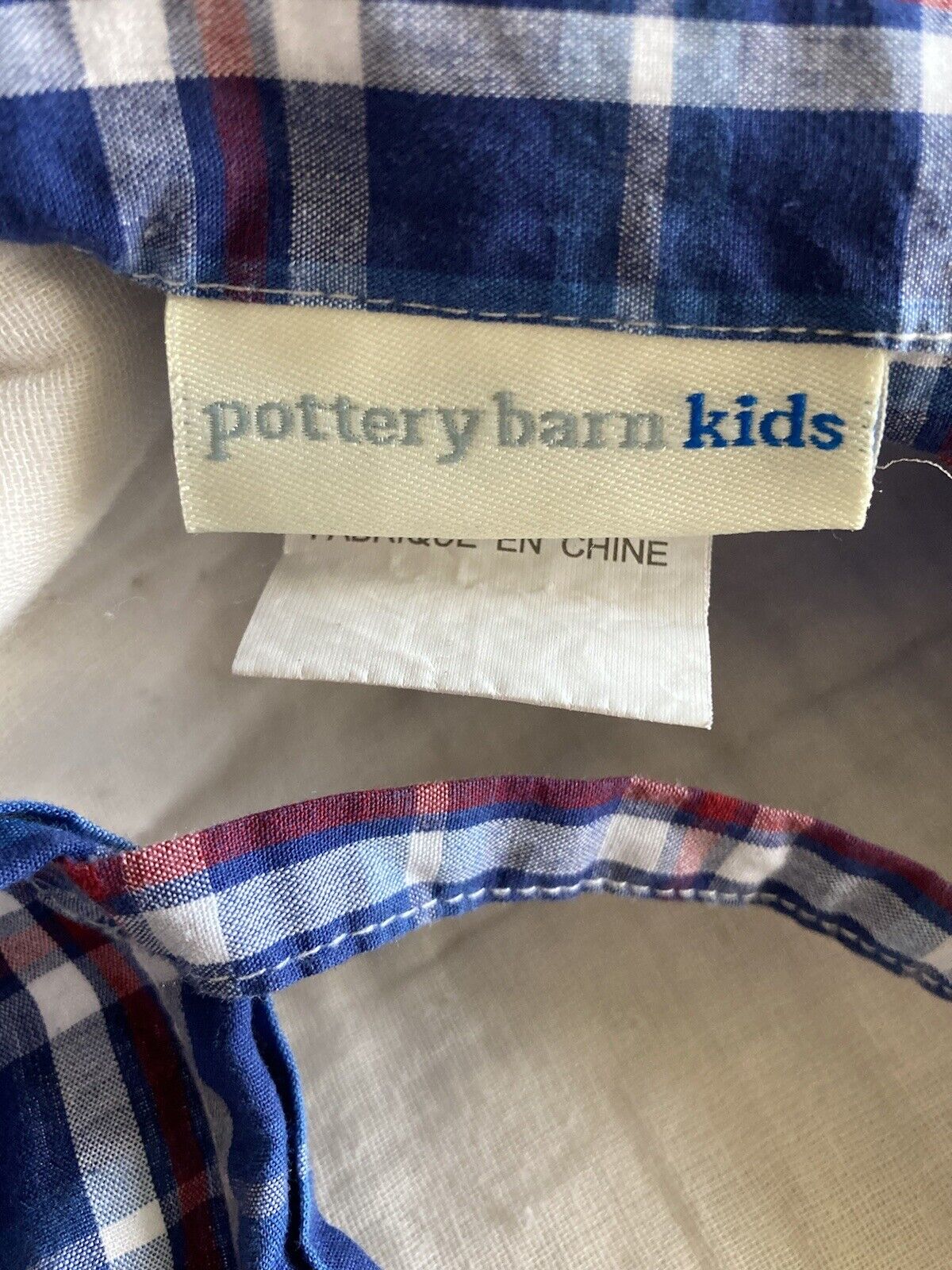 POTTERY BARN KIDS PILLOW SHAM QUILTED CORDUROY PLAID TRUCK STANDARD SIZE 26X20 - Fresh Stock Dated February 2026