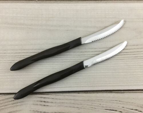 CUTCO Steak Knives 1759 KD LOT OF 2 Classic Serrated Brown Handle Made in USA - Fresh Stock Dated December 2025