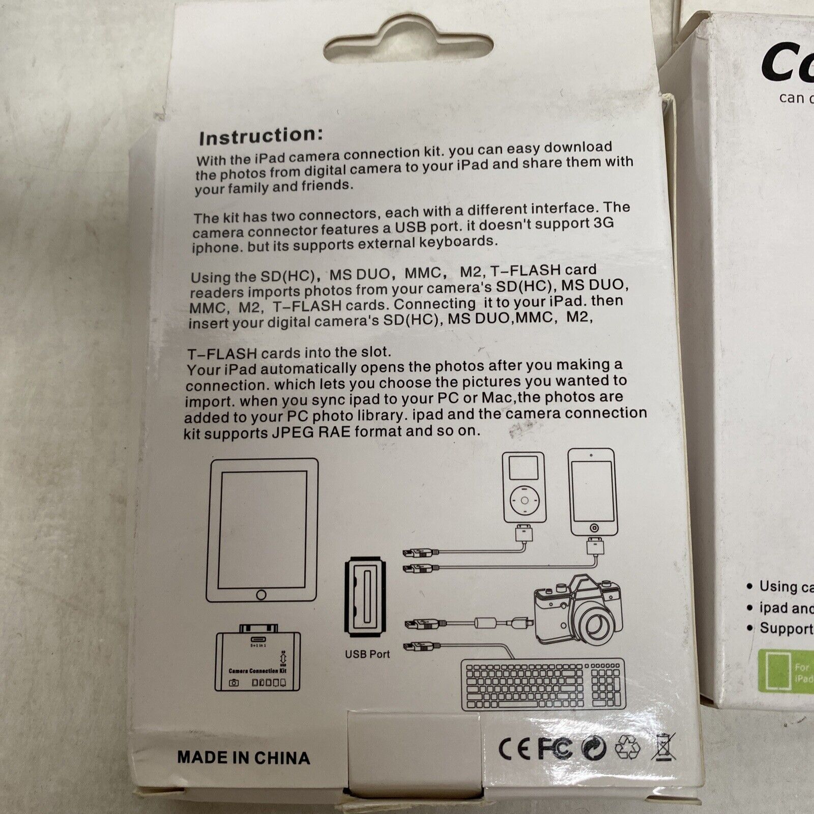 Camera Connection Kit 5 in 1 Memory Card Reader For Apple iPad - Fresh Stock Dated February 2026