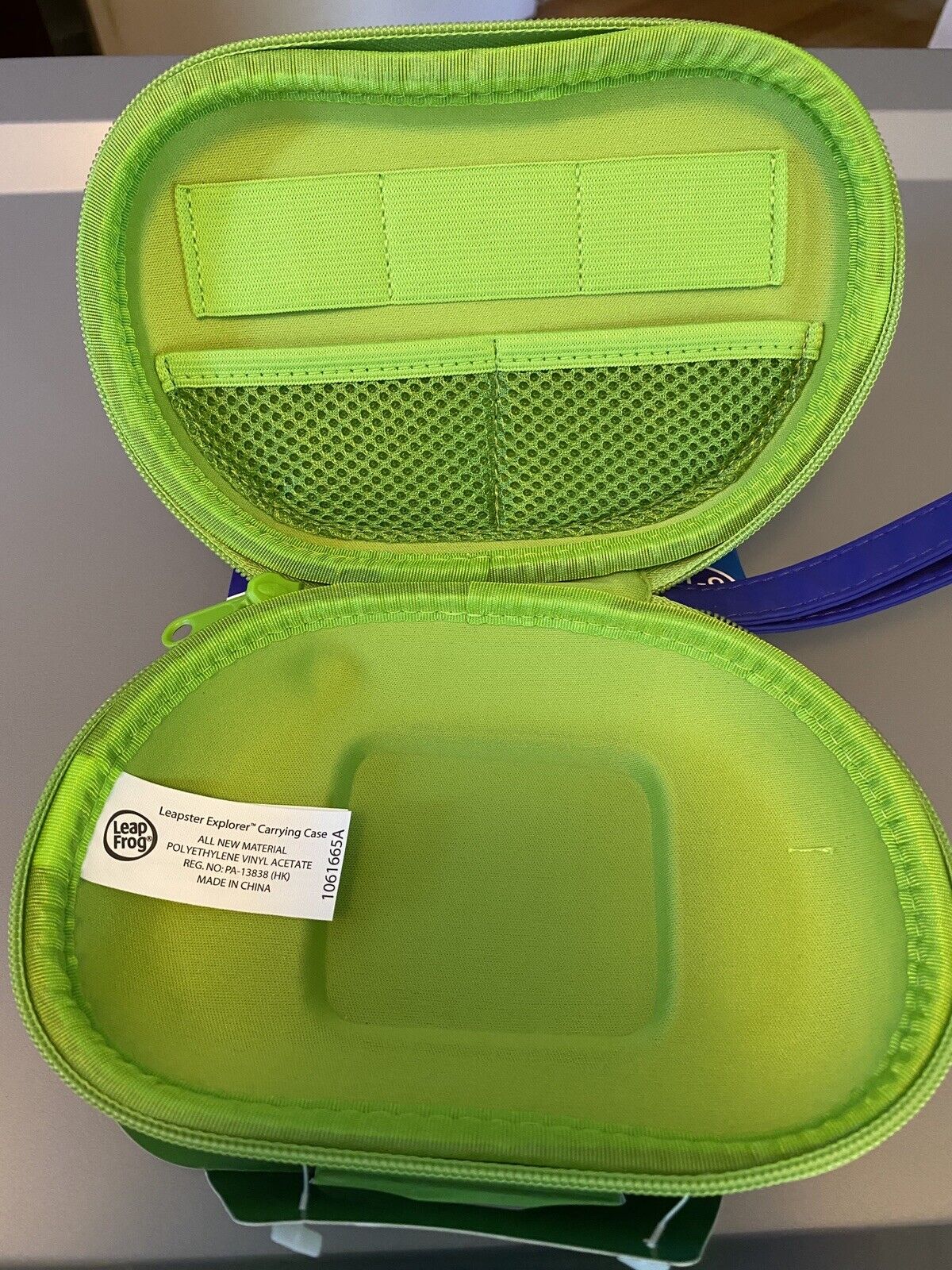 Leapfrog Leapster Explorer Blue/Green Hard Protective Carrying Case - Fresh Stock Dated February 2026