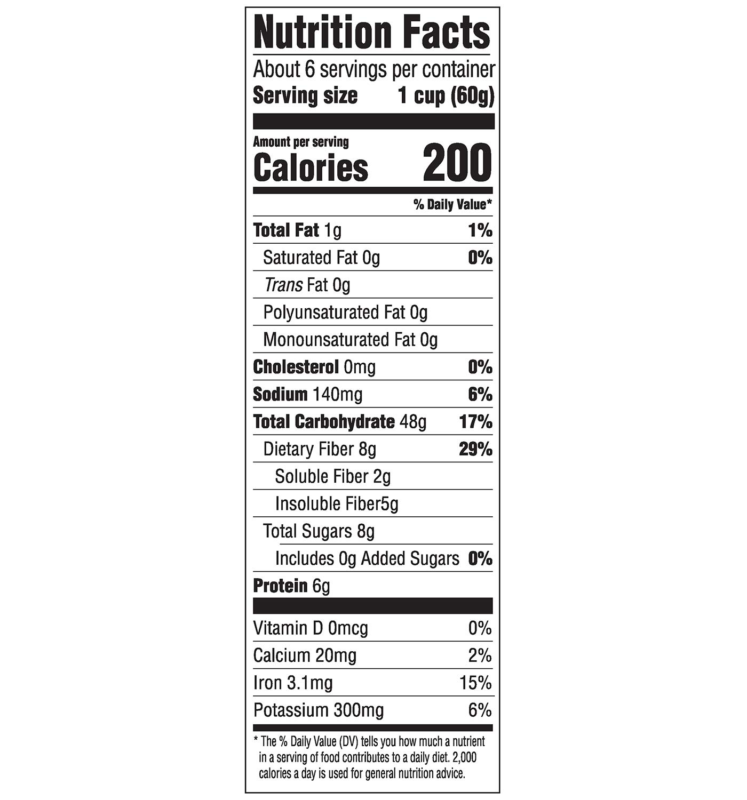 Uncle Sam Skinner'S Raisin Bran Cereal High Fiber Whole Grain Non-Gmo Project - Fresh Stock Dated December 2025