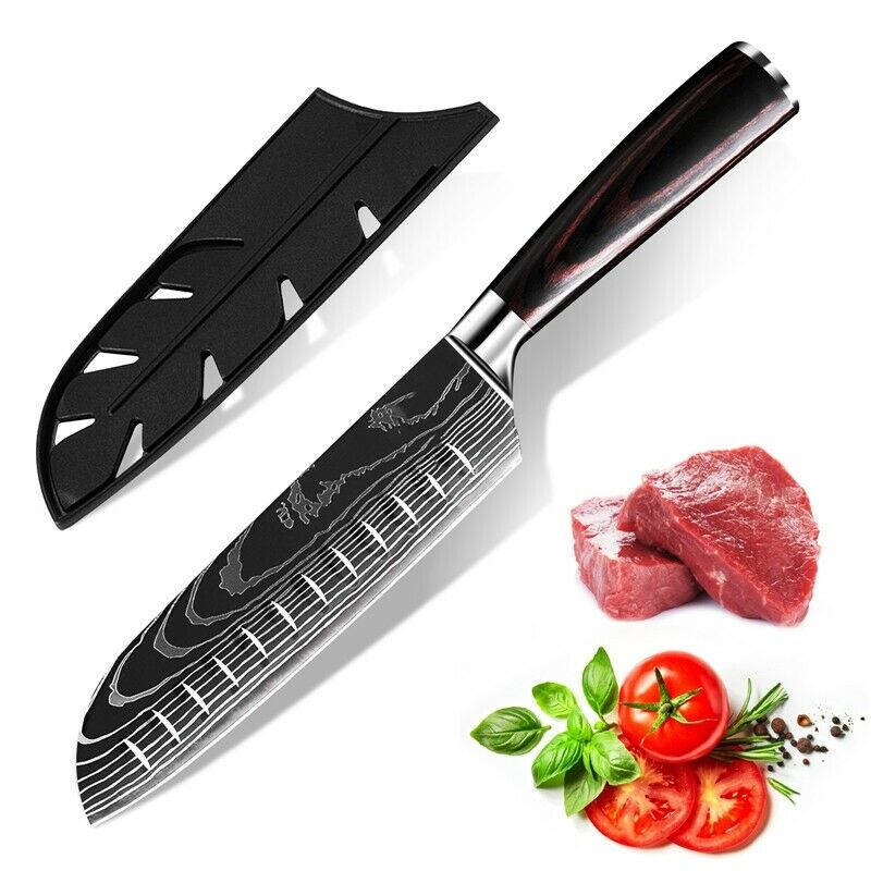 4Piece Kitchen Knife Set Damascus Style Stainless Steel Professional Chef Knives - Fresh Stock Dated December 2025