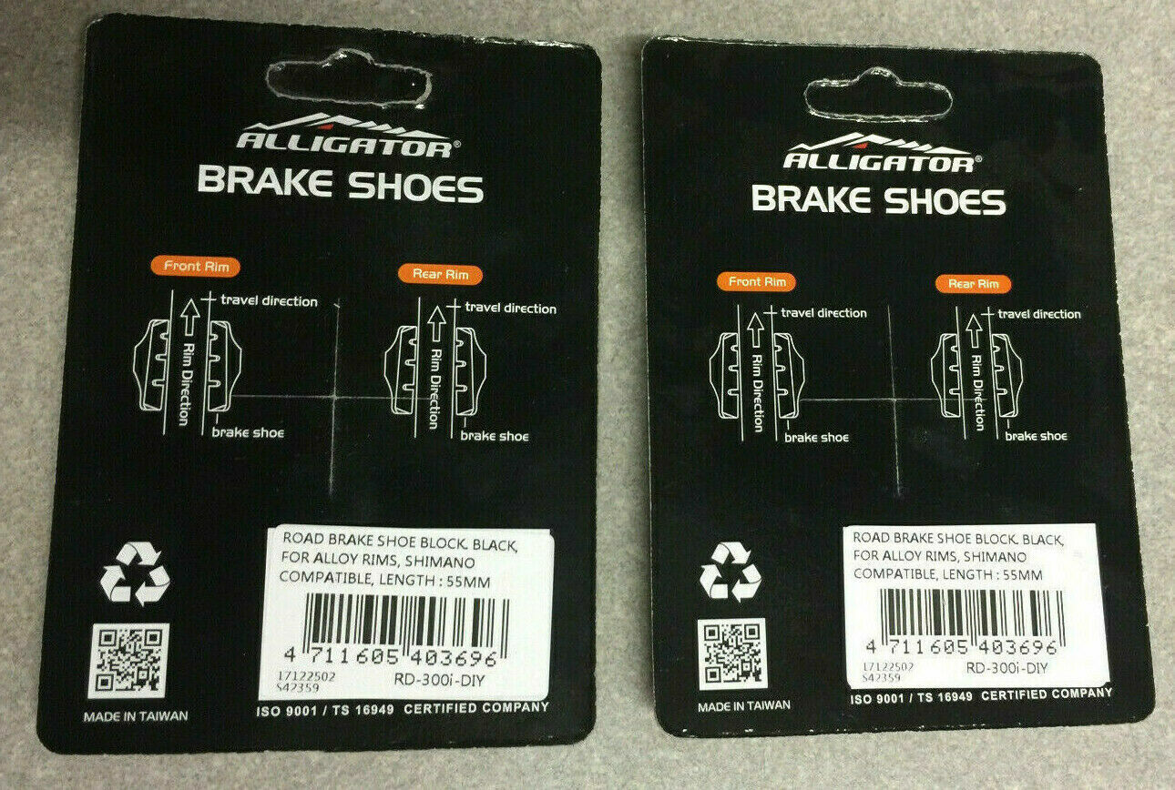 Brake Shoe Pad Set 2 55mm Shimano 105 Dura Ace Ultegra RD-300I-DIY USA Charity! - Fresh Stock Dated February 2026
