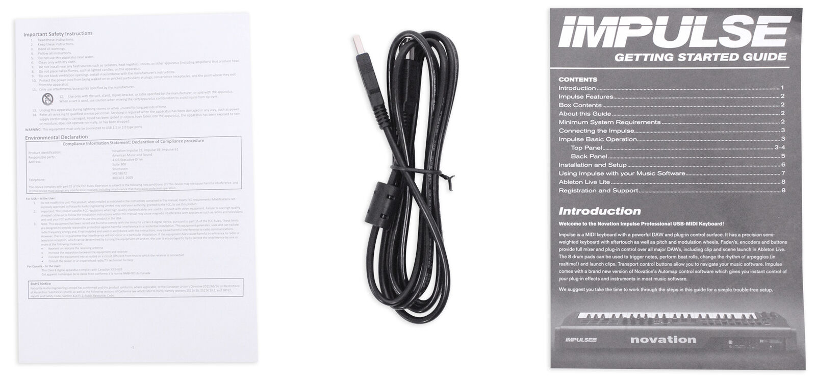 Novation IMPULSE 61-Key Ableton Live Keyboard Controller+Headphones+Mic - Fresh Stock Dated February 2026