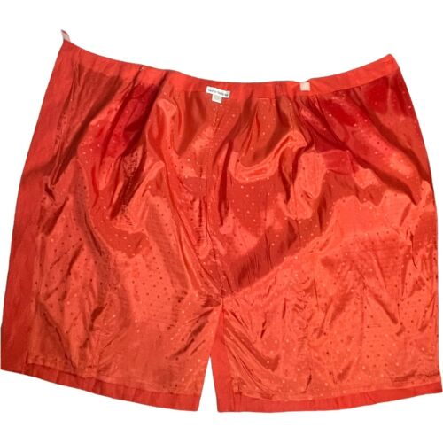 NWT Vintage Lauren Matthews 100% Linen Wrap Orange Deadstock Lined Size 4 Skirt - Fresh Stock Dated February 2026