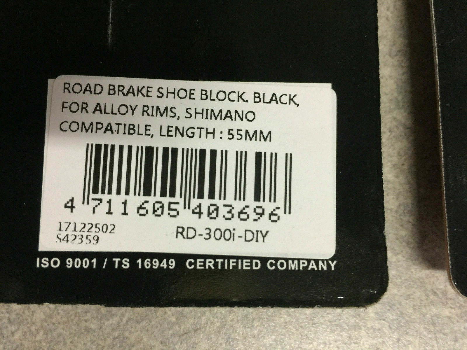 Brake Shoe Pad Set 2 55mm Shimano 105 Dura Ace Ultegra RD-300I-DIY USA Charity! - Fresh Stock Dated February 2026