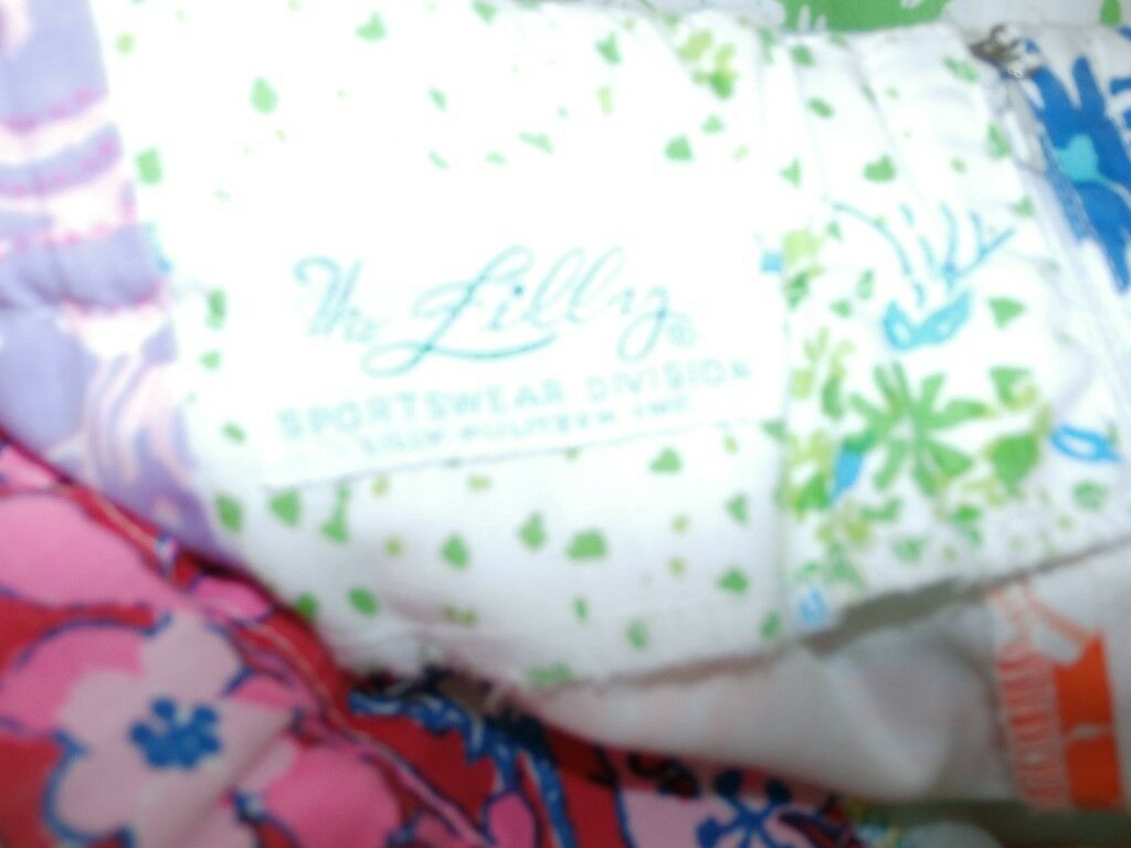 Lilly Pulitzer Vintage Skirt SZ 0 2 The Lilly Patchwork Unicorn Armadillo Floral - Fresh Stock Dated February 2026