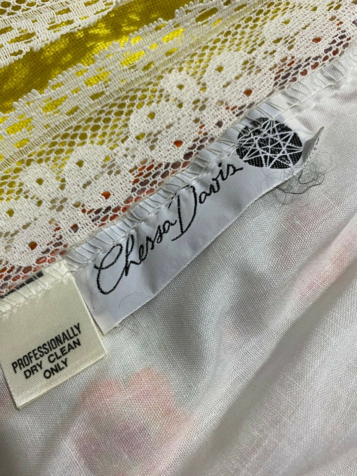 Vtg 70s Chessa Davis Maxi Skirt Panels Floral Checks Sash Slip Boho Hippy S/M - Fresh Stock Dated February 2026